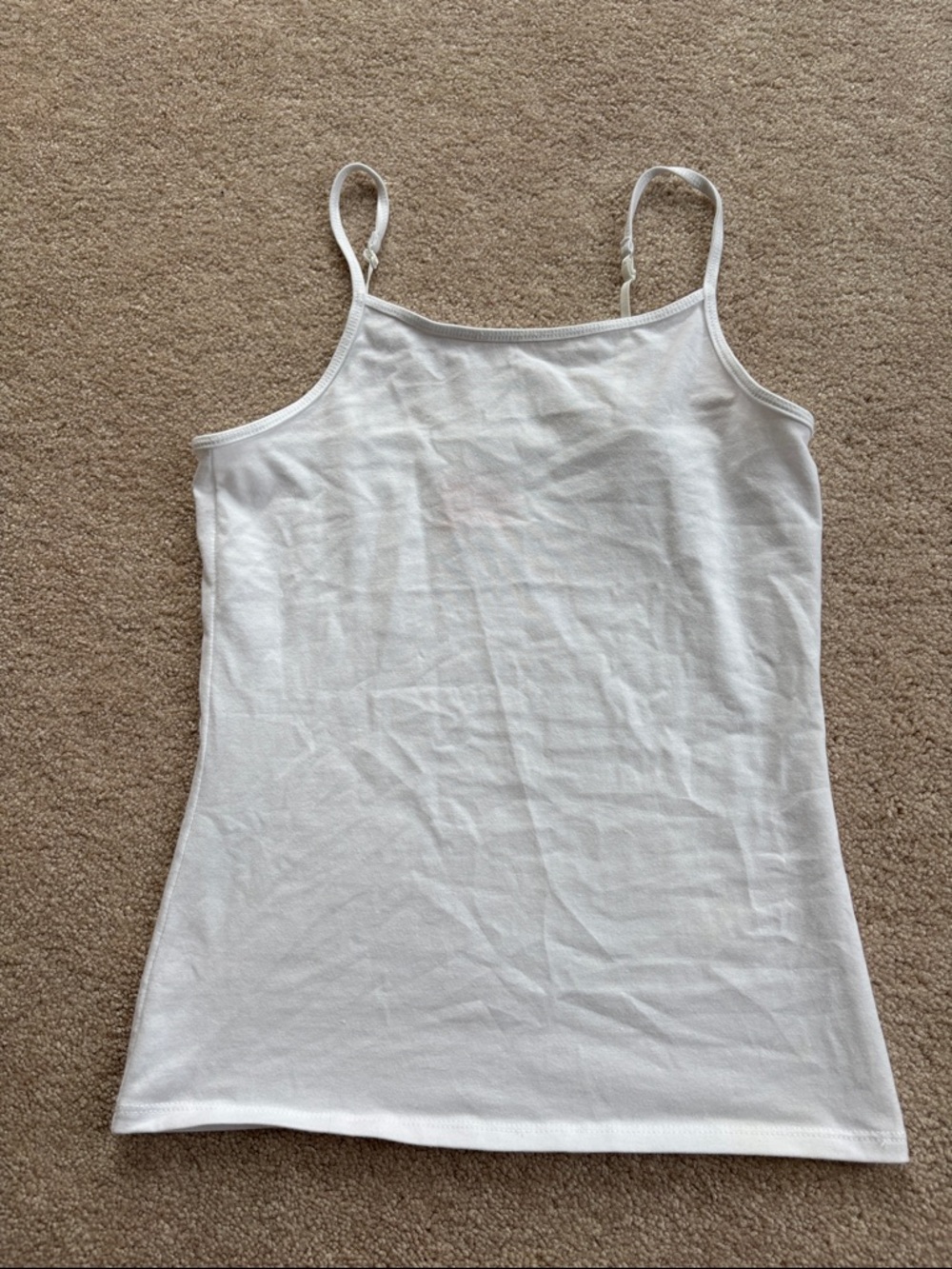 Cat & Jack White Girls' Tank Top Spaghetti Straps